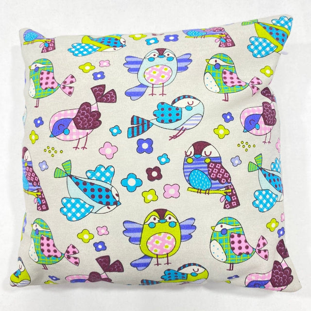 Pound A Metre 9cm x 9cm, Printed Cotton Canvas Miniature Cushions (Birds)