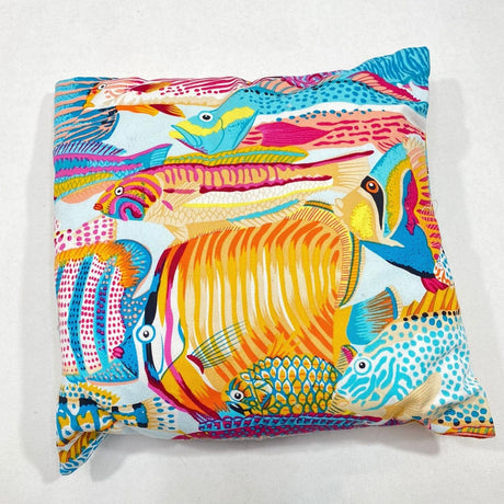 Pound A Metre 9cm x 9cm, Printed Cotton Canvas Miniature Cushions (Fish)