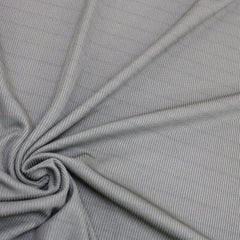 3 Metre Soft Ribbed Striped Effect Fashion Jersey - 55" Wide Khaki