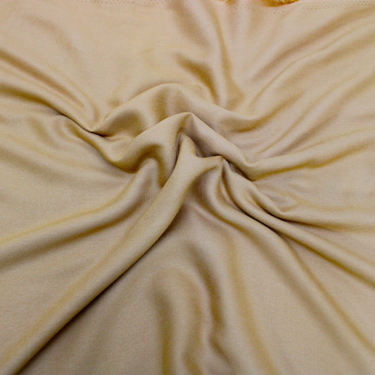 3 Metres Luxury Soft Dress-Viscose 60" Wide Golden Beige