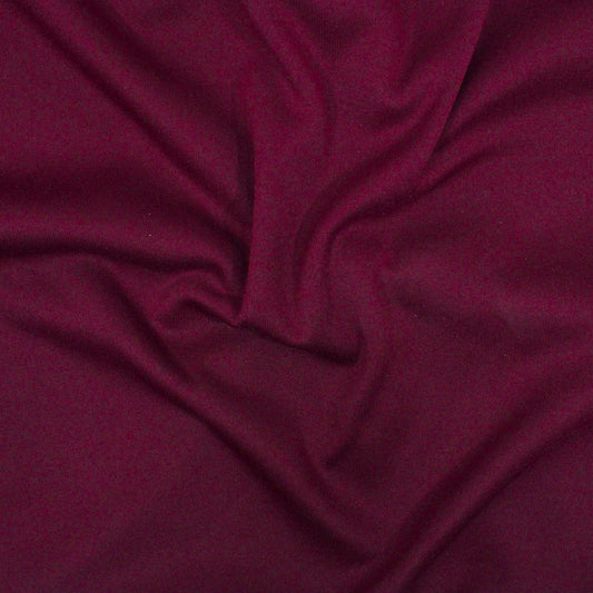 3 Metres Soft Fleece Backed Cotton Sweatshirt Jersey 60" Wide (Wine Red)