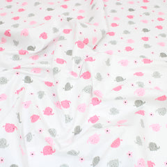 High Quality Brushed Cotton - Colourful Elephants - 60" Wide