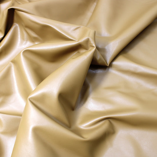 3 Metre Heavy Soft Leatherette Jersey 55” Wide Tan Brown