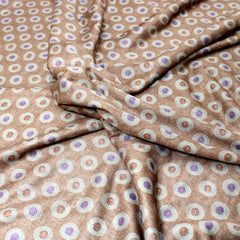 3 Metres Super Sheer Soft Polka Light Jersey - 55" Wide Orange