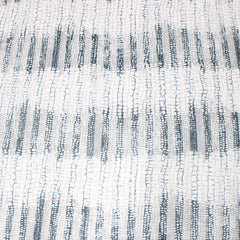 3 Metres Striped Scaled Poly-Jersey - 55" Wide Grey & White