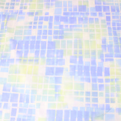 3 Metres Satin Effect Patterned Poly-Jersey - 55" Wide Blue