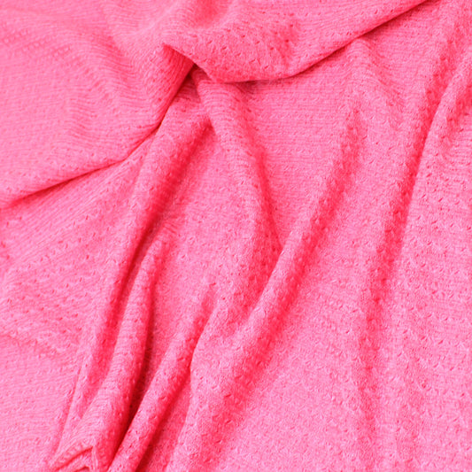 3 Metres Quality Light-Weight Benjamin Knit Jersey - 55" Wide Flamingo Pink