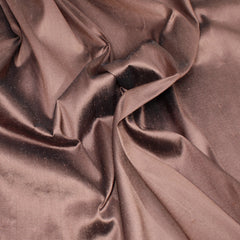 3 Metres Raw Silk Effect Shimmer Dupion - 55" Wide Dark Brown