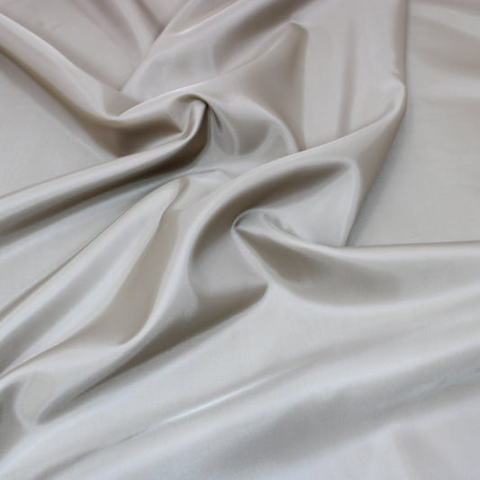 5 Metres Quality Medium Weight  Soft Taffeta Lining 55" Wide Golden Beige