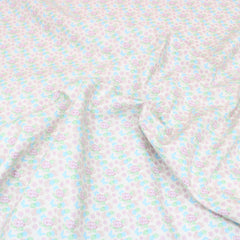 3 Metre Premium 100% Digital Quilting Cotton - Ditsy - 44" Wide Light Blue