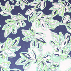 3 Metre Premium Smooth Floral Jersey - 55" Wide Navy