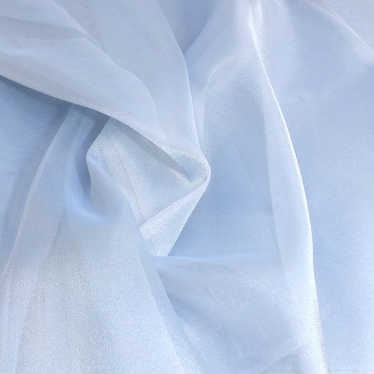 3 Metres Glossy Soft Organza 45" Wide Periwinkle Blue