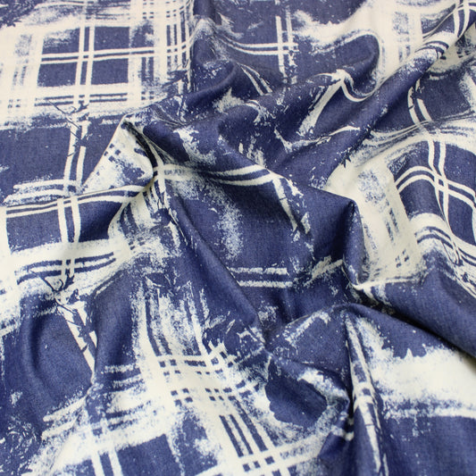 3 Metre Luxury Chambray Dress Denim - 55" Wide Blue