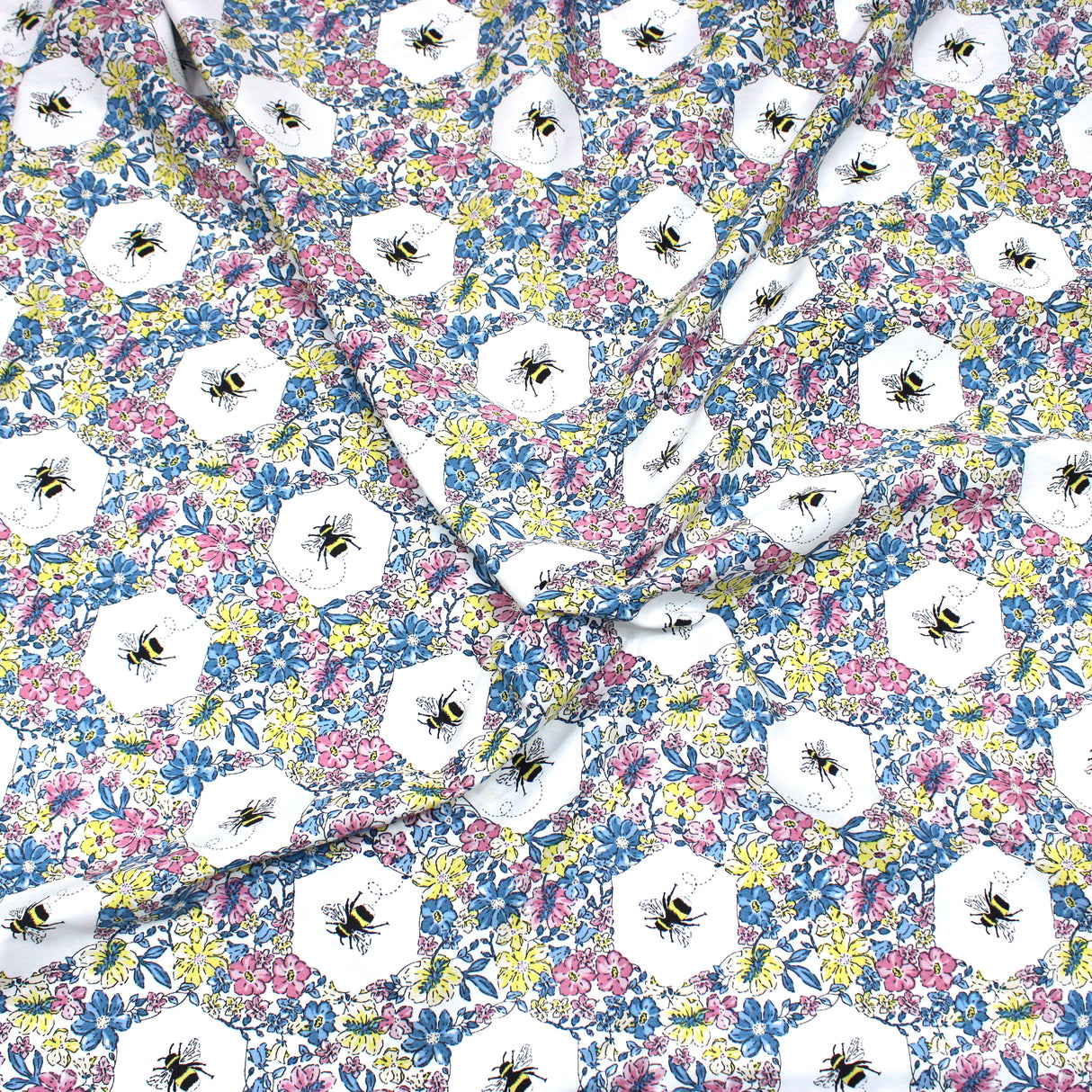 3 Metres Printed Poplin Cotton - 60" Wide (Garden)