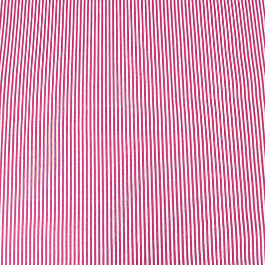 3 Metre Canvas Effect Striped Polycotton 55" Wide Cream & Red