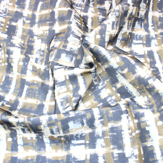 3 Metres Furnishing Heavy Patterned Crepe 55" Wide Brown