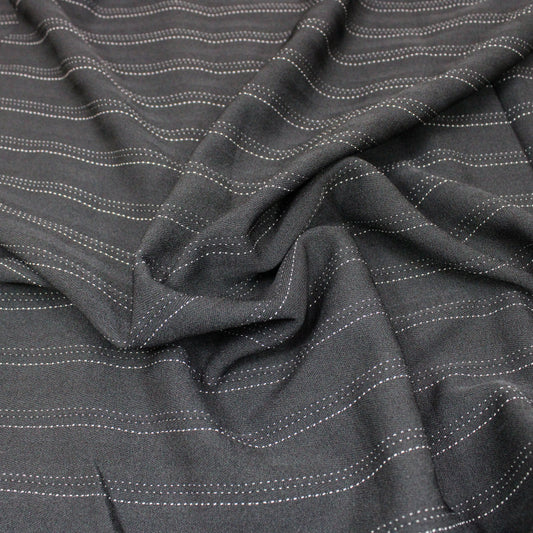 3 Metres Medium-Weight Stretch Suiting Fabric - 55" Black