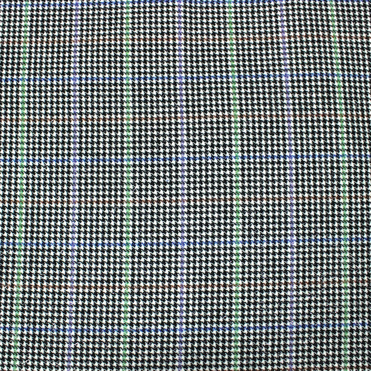 3 Metres Premium Wool Fabric 55" Wide  (Grey, Purple & Green)
