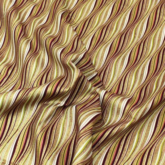 3 Metre Premium 100% Digital Quilting Cotton - Waves  - 44" Wide