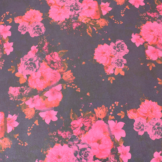 3 Metres Luxury Durable Floral Lycra Jersey  - 55"