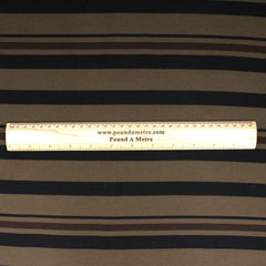 3 Metres Premium Quality Stripe Drill  55" (BROWN & BLACK)