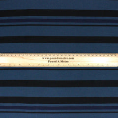 3 Metres Premium Quality Stripe Drill  55" (BLUE & BLACK)