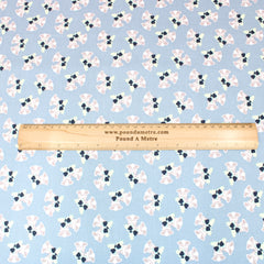 3 Metre Premium 100% Digital Quilting Cotton - Bells - 44" Wide Dusky Blue