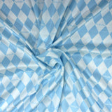 10 Metres Printed Silky Satin- 55" Wide (DIAMOND)