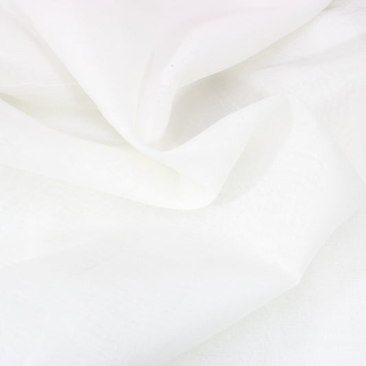 3 Metres Cheese Cloth Effect Fabric 55" Wide - White