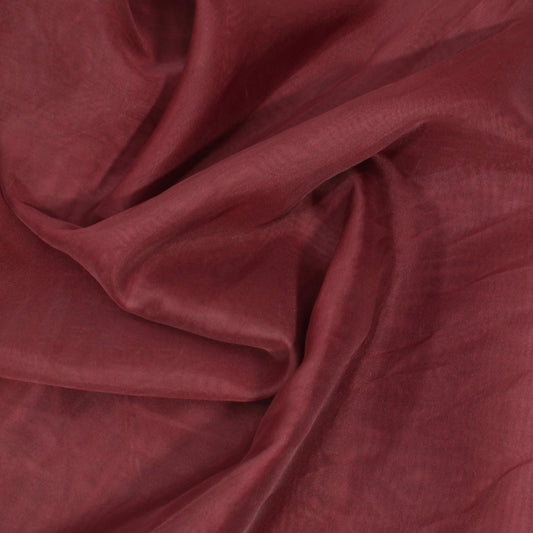 3 Metres Chiffon Effect Organza 55" Wide Maroon