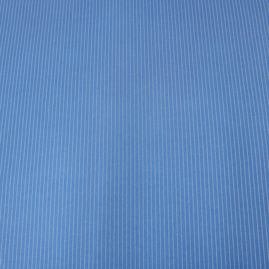 3 Metres Medium Weight Soft Striped Panama 60" Wide - Blue