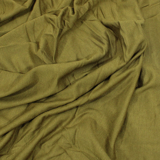 3 Metres Soft Bamboo Style Jersey 55" Wide Olive