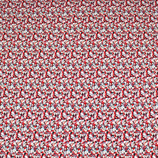 3 Metre Luxury Breathable Dressmaking Cotton Lawn - 60" (Small Flowers)