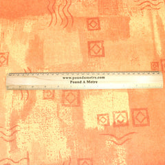 3 Metre Furnishing Fabric 60" Wide- Pattern Blend- Orange