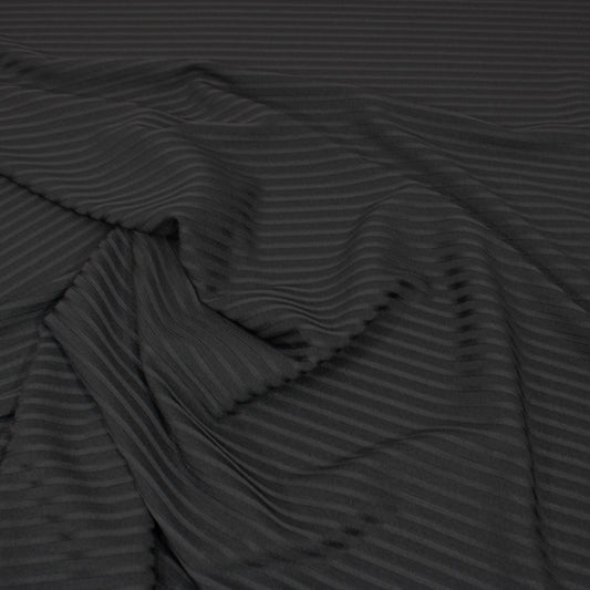 3 Metres Lounge Ribbed Jersey- 55" Wide Black