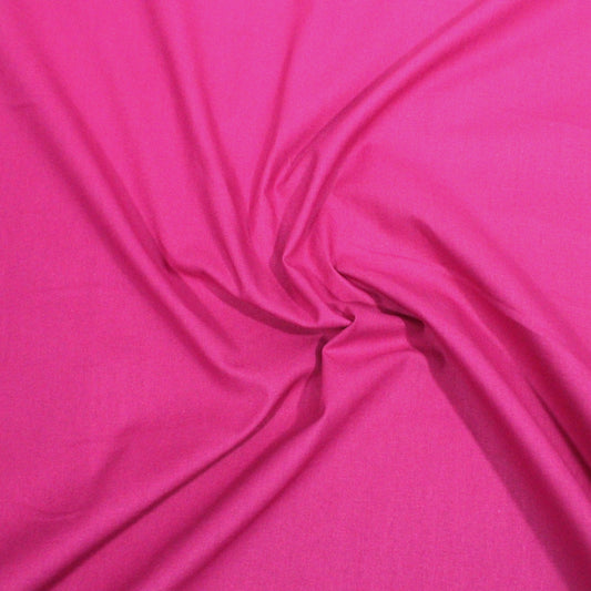 K35 Plain Quilting 100% Cotton- K35 44" Wide (Bright Pink)