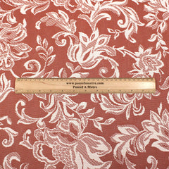 3 Metres Soft Floral Cashmere Effect Fabric  - 45" Wide Magnetic Grey