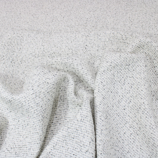 3 Metres Wool Rich Knit Fabric 55" Wide Off-White