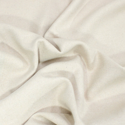 3 Metres Soft Premium Melton Wool - 55" Wide Cream