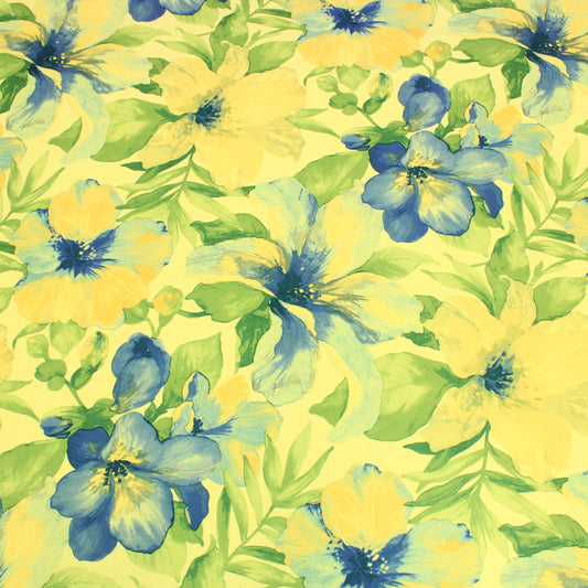 3 Metres Super Soft Floral Jersey - 60" Pale Mint
