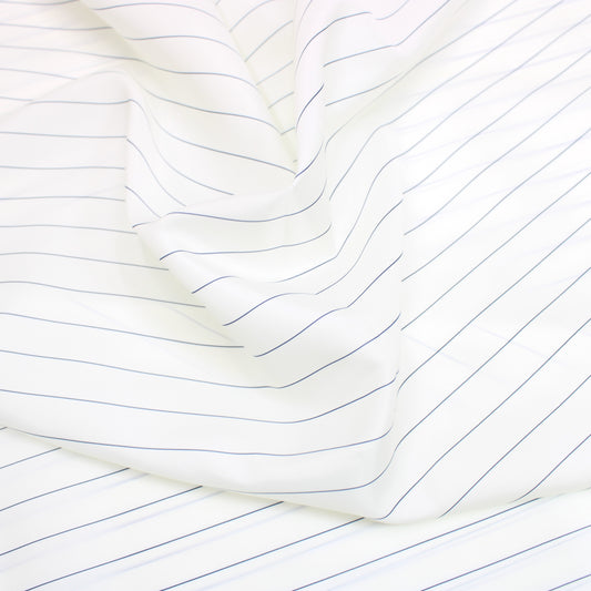 3 Metres Soft Striped Lining Crepe 55" Wide Ivory