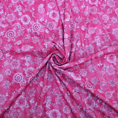 3 Metres Soft Floral Power-Mesh 60" Wide - Pink