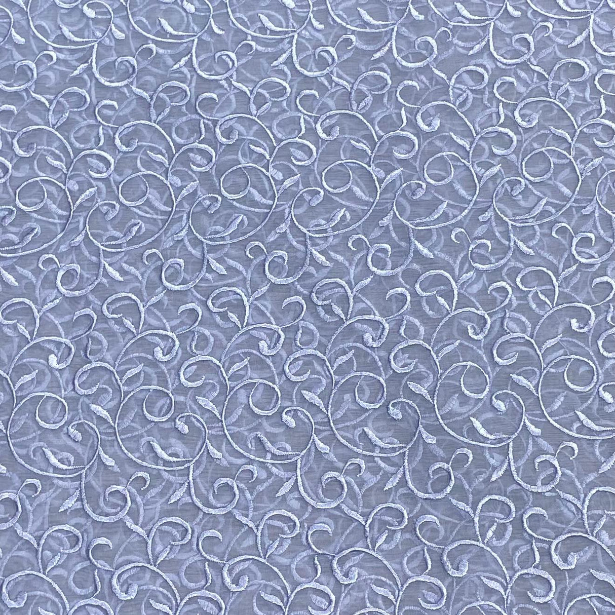3 Metres Luxurious Embroidery Organza - 55 " Wide  (Grey)