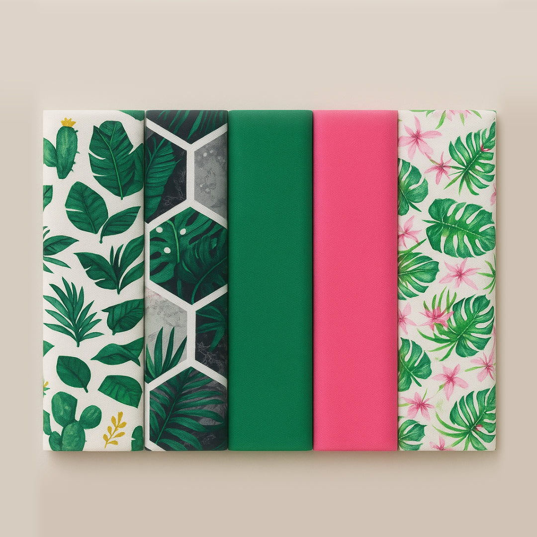 5 Piece 100% Cotton Fat Quarter Bundle- Tropical Bliss