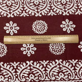 3 Metres Premium Printed 100% Cotton- 36" Wide (Maroon)