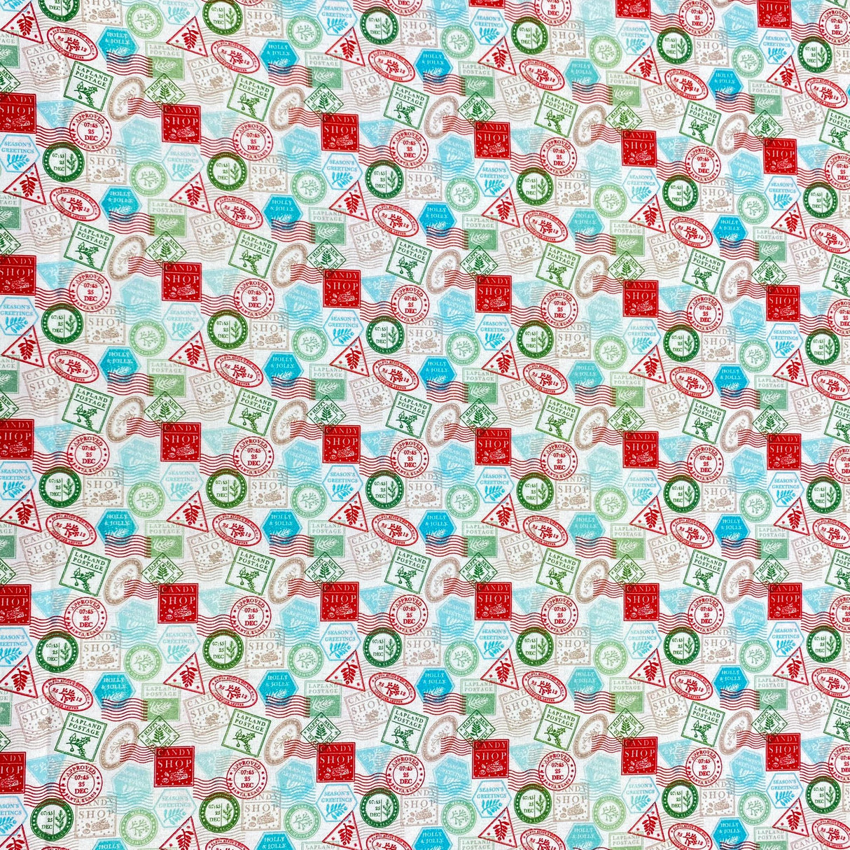Per Metre Digitally Printed Christmas 100% Cotton- 45" Wide (Letter)
