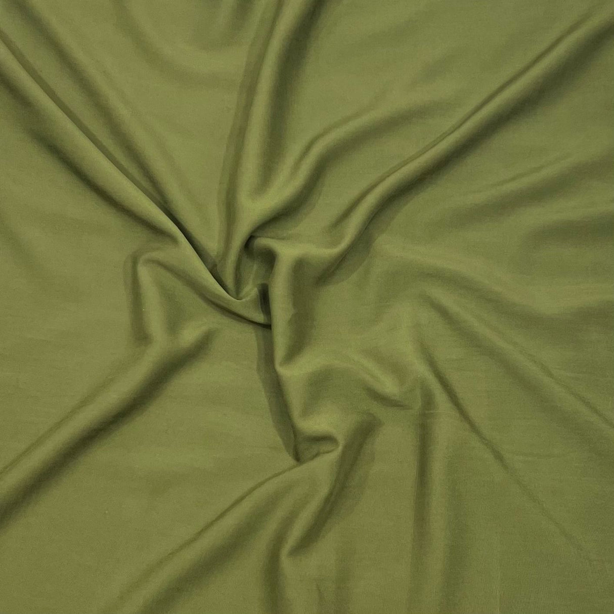 3 Metres Dress Making Plain Viscose Fabric - 55" Wide - Khaki