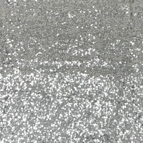 3 Metres - Luxurious Sequins On Net - 55" Wide - Silver