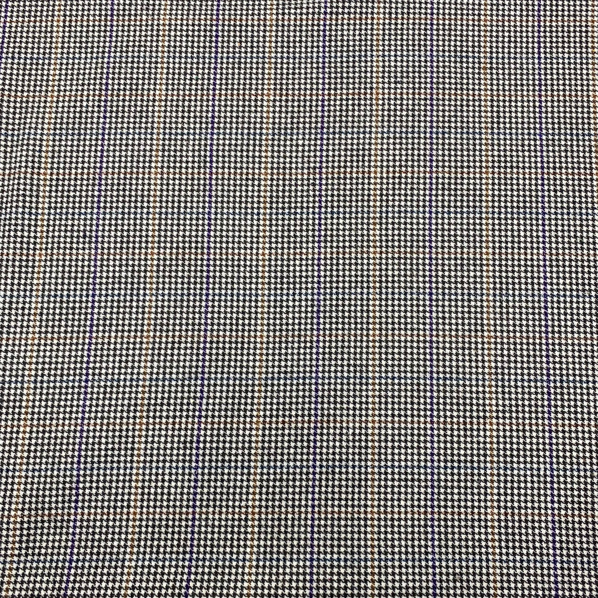 3 Metres Premium Wool Fabric 55" Wide  (Grey & Purple)