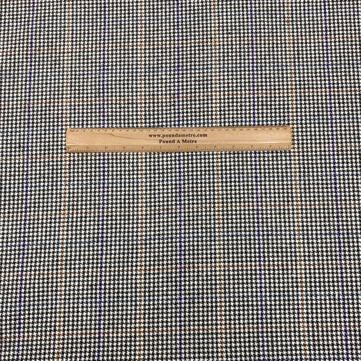 3 Metres Premium Wool Fabric 55" Wide  (Grey & Purple)